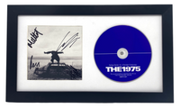 THE 1975 Band Signed BEING FUNNY IN A FOREIGN LANGUAGE CD Framed Autograph COA