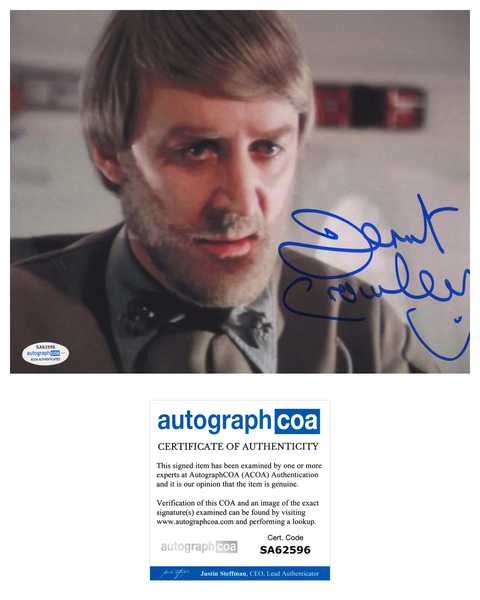 DERMOT CROWLEY Signed STAR WARS Autograph 8x10 Photo ROTJ Crix Madine ACOA COA