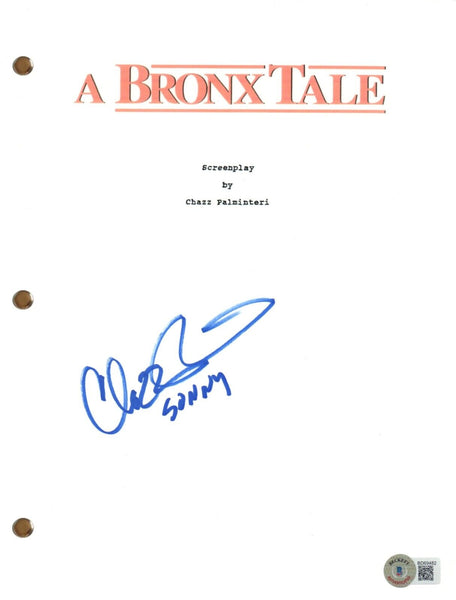 CHAZZ PALMINTERI Signed A BRONX TALE Script Screenplay Autograph Proof BAS COA