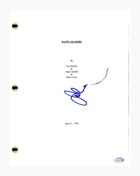 Adam Sandler HAPPY GILMORE Signed Autograph Movie Script Full Screenplay ACOA