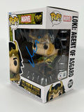 Matt Damon Signed Funko Pop Loki Agent of Asgard Thor Avengers Autograph BAS COA