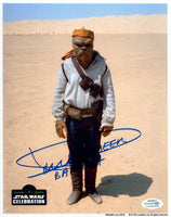 Dickey Beer STAR WARS Signed Autograph 8x10 Photo Barada Return of The Jedi ACOA