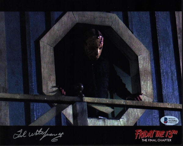 Ted White Signed FRIDAY THE 13TH Autograph 8x10 Photo Jason Voorhees BAS COA