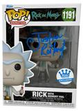 Justin Roiland Signed Rick and Morty Funko Pop Rick 1191 Autograph Beckett COA