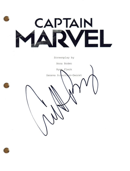 Annette Bening CAPTAIN MARVEL Signed Autographed Movie Script COA