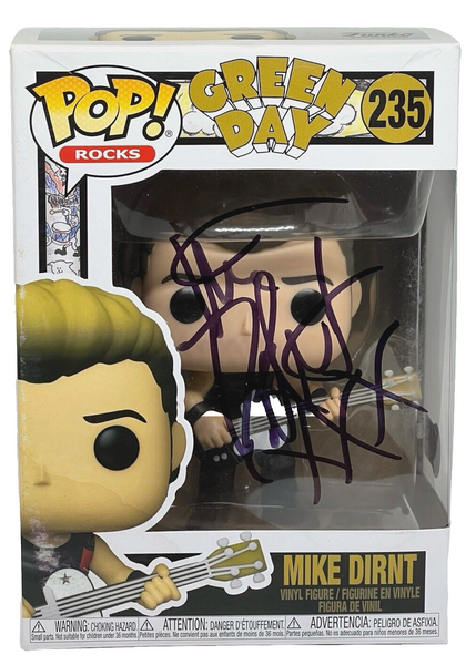 Mike Dirnt Signed Green Day Funko Pop Rocks 235 Figure Autograph Beckett COA