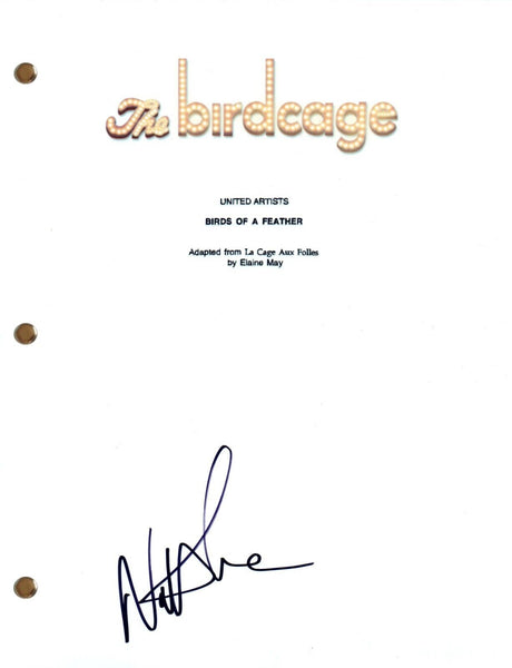 Nathan Lane Signed Autograph THE BIRDCAGE Movie Script Full Screenplay COA