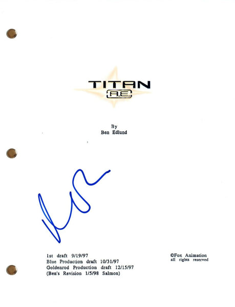 Matt Damon INTERSTELLAR Signed Autograph Movie Script Full Screenplay COA