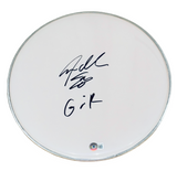 Steven Adler GUNS N' ROSES Signed Autograph 12" Drumhead Drummer Beckett COA