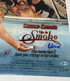 Cheech Marin & Tommy Chong Signed Up In Smoke 12x18 Movie Poster Beckett COA