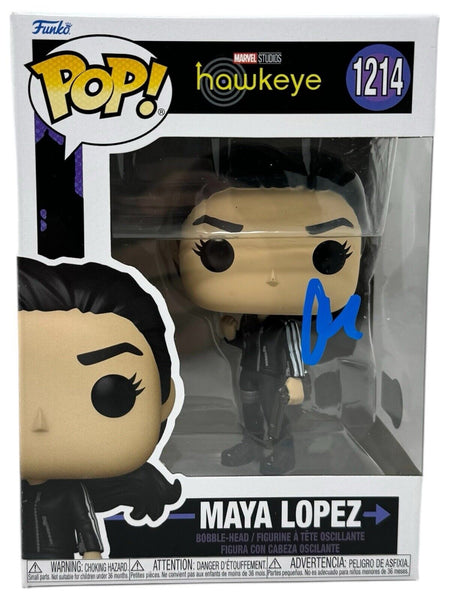 Alaqua Cox Signed Autograph Maya Lopez Funko Pop Hawkeye Echo Marvel BAS COA