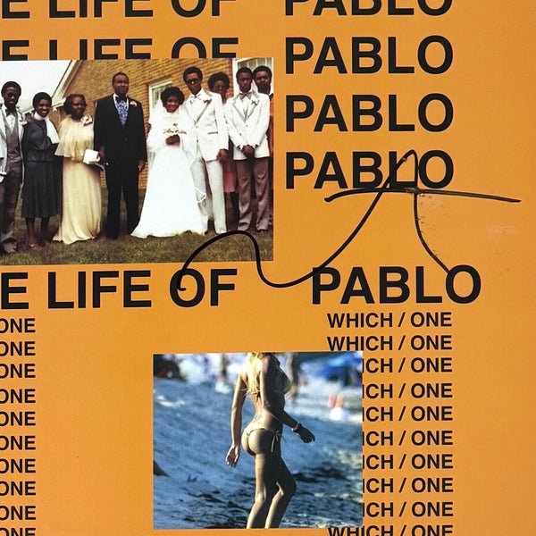 Kanye West Signed Autograph The Life of Pablo Vinyl Record
