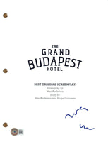 Wes Anderson Signed THE GRAND BUDAPEST HOTEL Movie Script Full Screenplay BAS