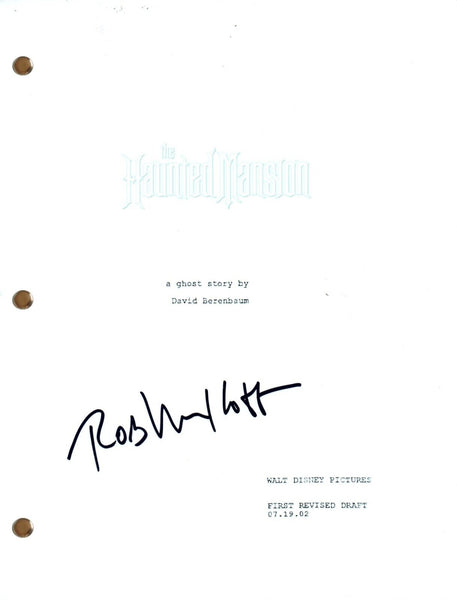 Rob Minkoff Signed THE HAUNTED MANSION Autograph Movie Script Screenplay COA