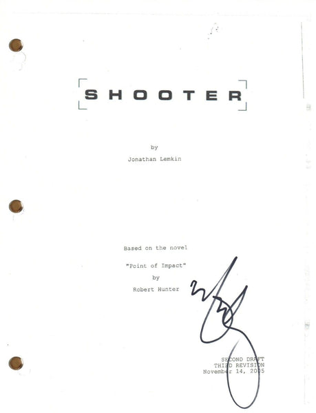 Mark Wahlberg SHOOTER Signed Autograph Movie Script Screenplay 2007 Film COA