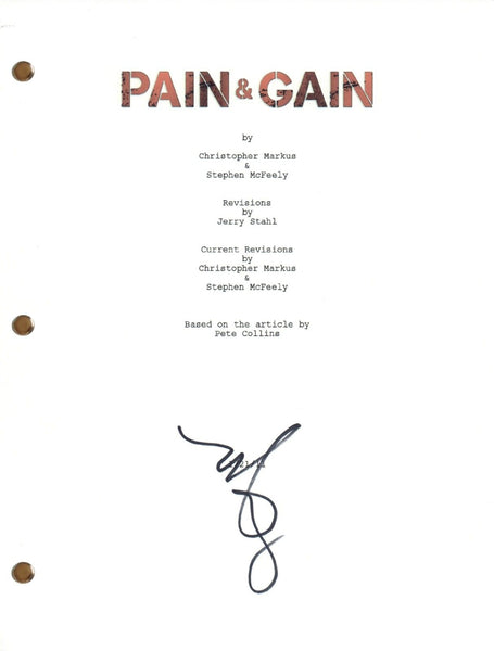 Mark Wahlberg PAIN & GAIN Signed Autograph Movie Script Full Screenplay COA