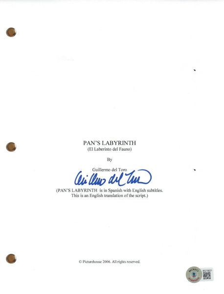 Guillermo del Toro El Laberinto del Fauno Autograph Signed Script Screenplay BAS