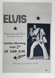 James Burton Signed Elvis Presley 11x17 Concert Poster Photo Autograph BAS COA