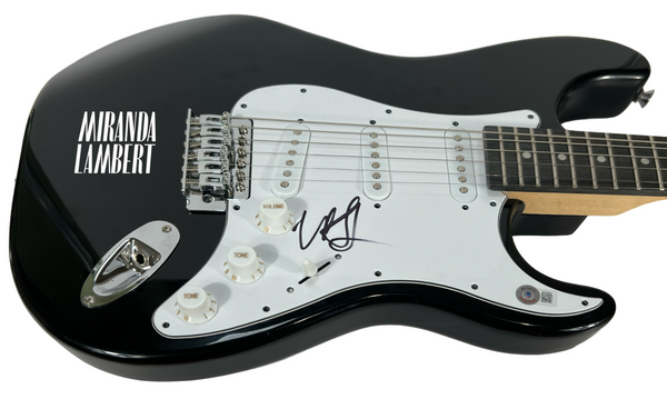 Miranda Lambert Signed Autograph Electric Guitar Country Music Star Beckett COA