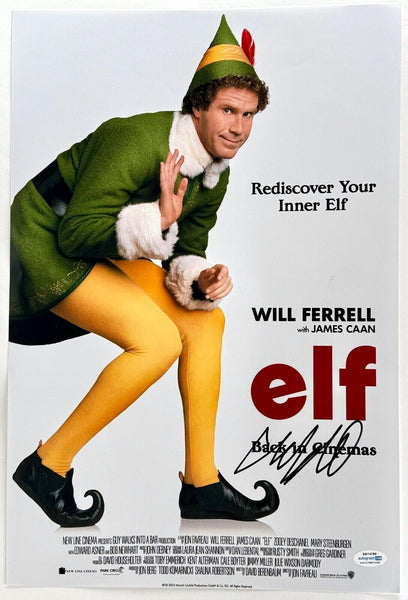 Will Ferrell Signed Autograph Elf 12x18 Movie Poster Photo Buddy Elf ACOA COA