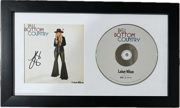 Lainey Wilson Signed Autograph Bell Bottom Country CD Framed Matted Display COA
