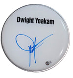 Dwight Yoakam Signed Autograph 10" Drumhead Country Star Fast As You Beckett COA