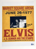 James Burton Signed Elvis Presley 11x17 Concert Poster Photo Autograph BAS COA
