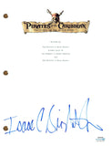 Isaac Singleton Signed Autograph Pirates of The Caribbean Movie Script ACOA COA