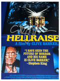 Clive Barker Signed HELLRAISER 11x17 Movie Poster Photo Autograph Beckett COA