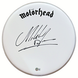 Mikkey Dee MOTORHEAD Signed Autograph 14" Drumhead Drummer Scorpions Beckett COA