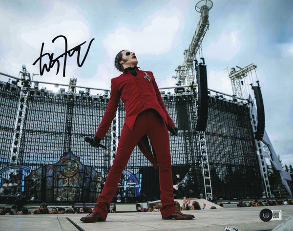 Tobias Forge Ghost Signed 11x14 Photo Papa Emeritus Band Autograph Beckett COA