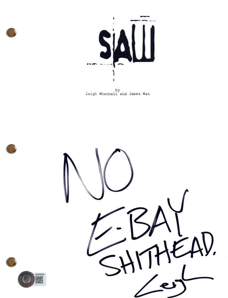 Leigh Whannell SAW Signed Autograph Movie Script Screenplay Horror Beckett COA