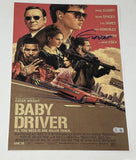 Edgar Wright Signed Autograph Baby Driver 12x18 Movie Poster Photo Beckett COA