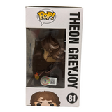 Alfie Allen Signed Theon Greyjoy Game of Thrones Funko Pop #81 Autograph Beckett