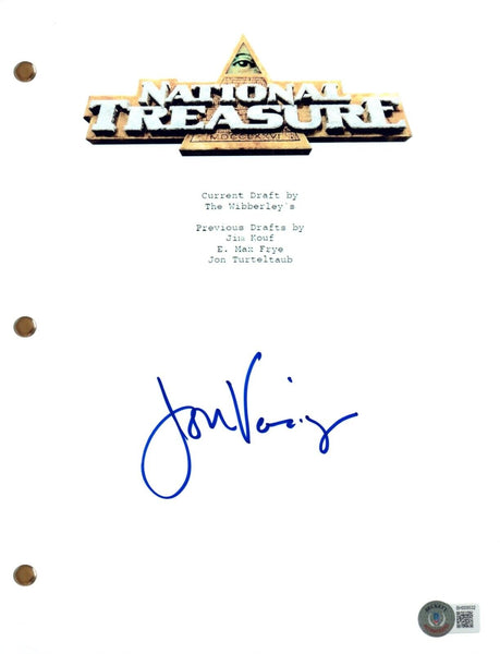 Jon Voight NATIONAL TREASURE Signed Autographe Movie Script Screenplay BAS COA