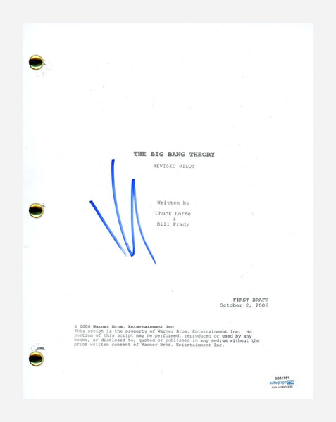 KALEY CUOCO Signed THE BIG BANG THEORY Autograph Pilot Episode Script ACOA COA