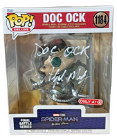 Alfred Molina Signed Spider-Man Doc Ock Funko Pop Deluxe 1184 Autograph BAS COA