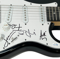 MANA Maná Band Signed Autographed Electric Guitar Fher Olvera x4 ACOA COA