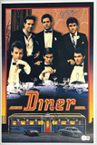 Mickey Rourke Paul Reiser Signed Diner 12x18 Movie Poster Autograph Beckett COA