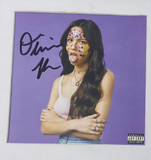 Olivia Rodrigo Signed Autograph Sour Framed Matted CD Cover Display Beckett COA