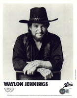 Waylon Jennings Signed Autograph 8x10 Photo Country Music Outlaw Beckett COA