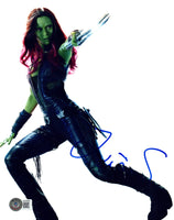 Zoe Saldana Signed Autograph 8x10 Photo Guardians of The Galaxy Beckett COA