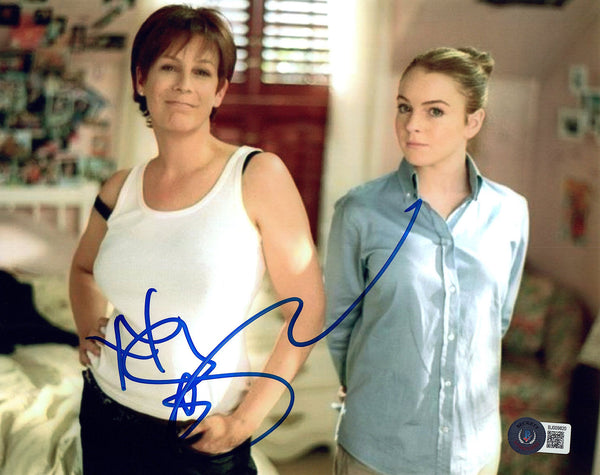 Lindsay Lohan Signed Autograph 8x10 Photo Freaky Friday Actress Beckett COA