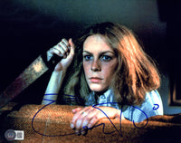 Jamie Lee Curtis Signed Autograph 8x10 Photo Halloween Laurie Strode Beckett COA