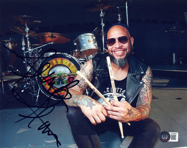 Frank Ferrer Signed Autograph 8x10 Photo Guns N' Roses Drummer Beckett COA