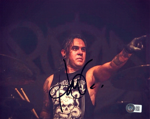 Art Cruz Signed Autograph 8x10 Photo Lamb of God Drummer Beckett COA