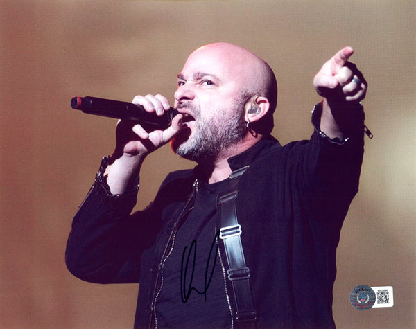 David Draiman Signed Autograph 8x10 Photo Disturbed Band Singer Beckett COA