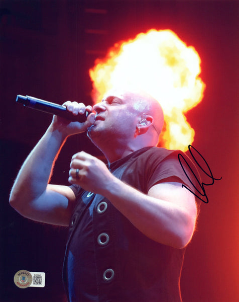 David Draiman Signed Autograph 8x10 Photo Disturbed Band Singer Beckett COA