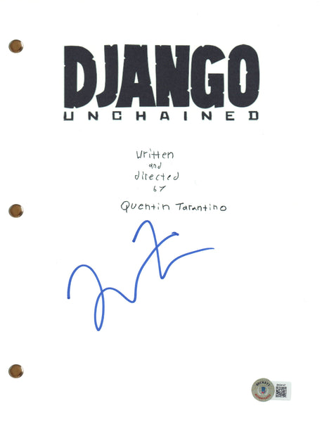 Quentin Tarantino Signed Autograph Django Unchained Script Screenplay BAS COA