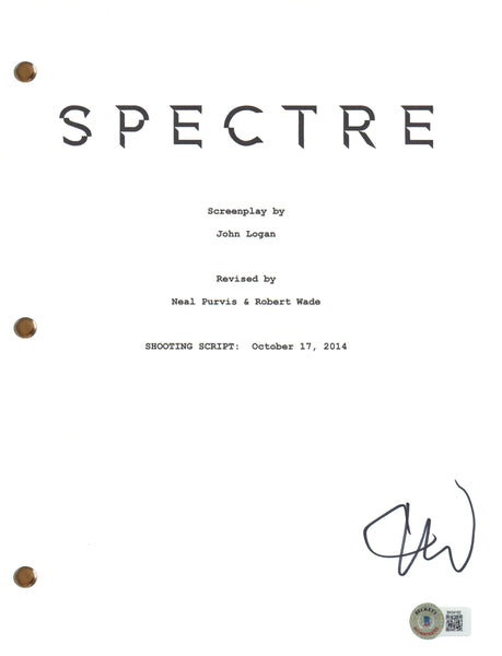 Christoph Waltz Signed Autograph Spectre Movie Script James Bond Beckett COA